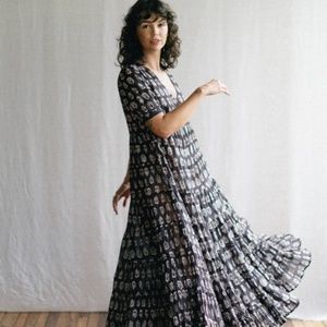 Daughters of India Chaaya Maxi Dress in Eggplant NWT